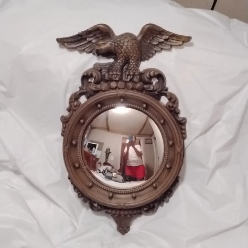 Vintage syroco 50s style bubble mirror